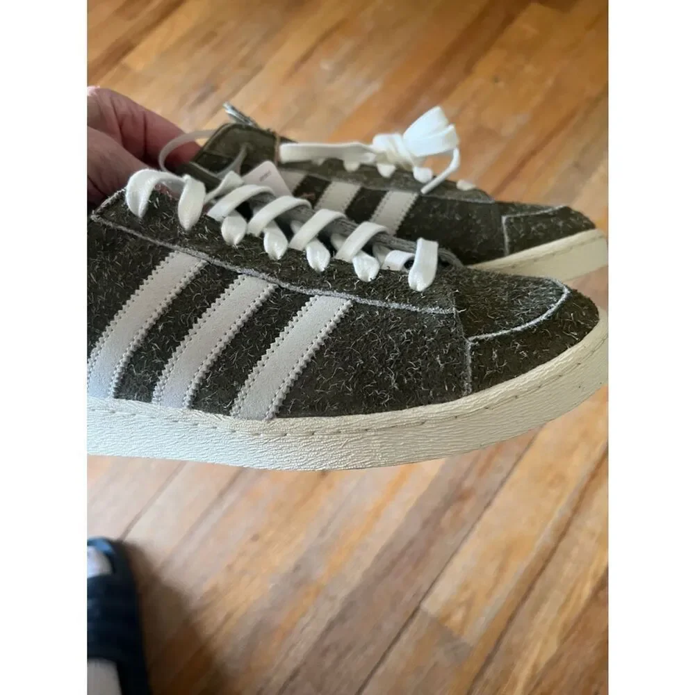 Adidas Jabbar Lo Top Sneaker Olive Green Mens 11.5